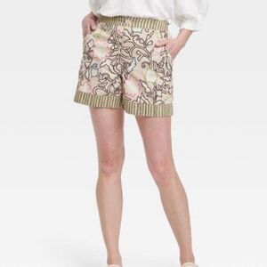 Knox Rose Women's High-Rise Relaxed Fit Pull-On Shorts NWOTSize Small